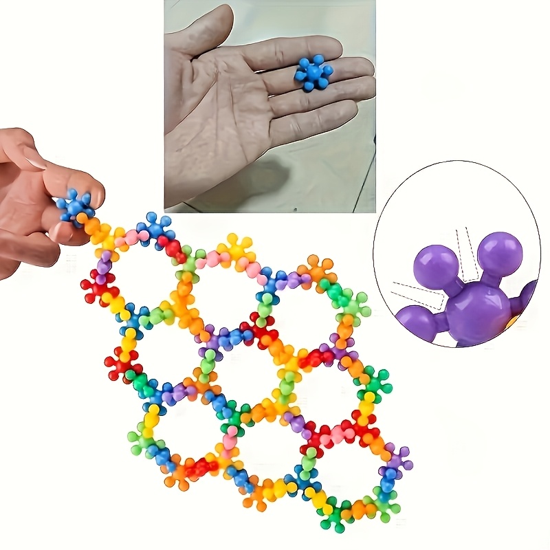 3D Flower Building Block Set, 126pcs Educational Toy Gift